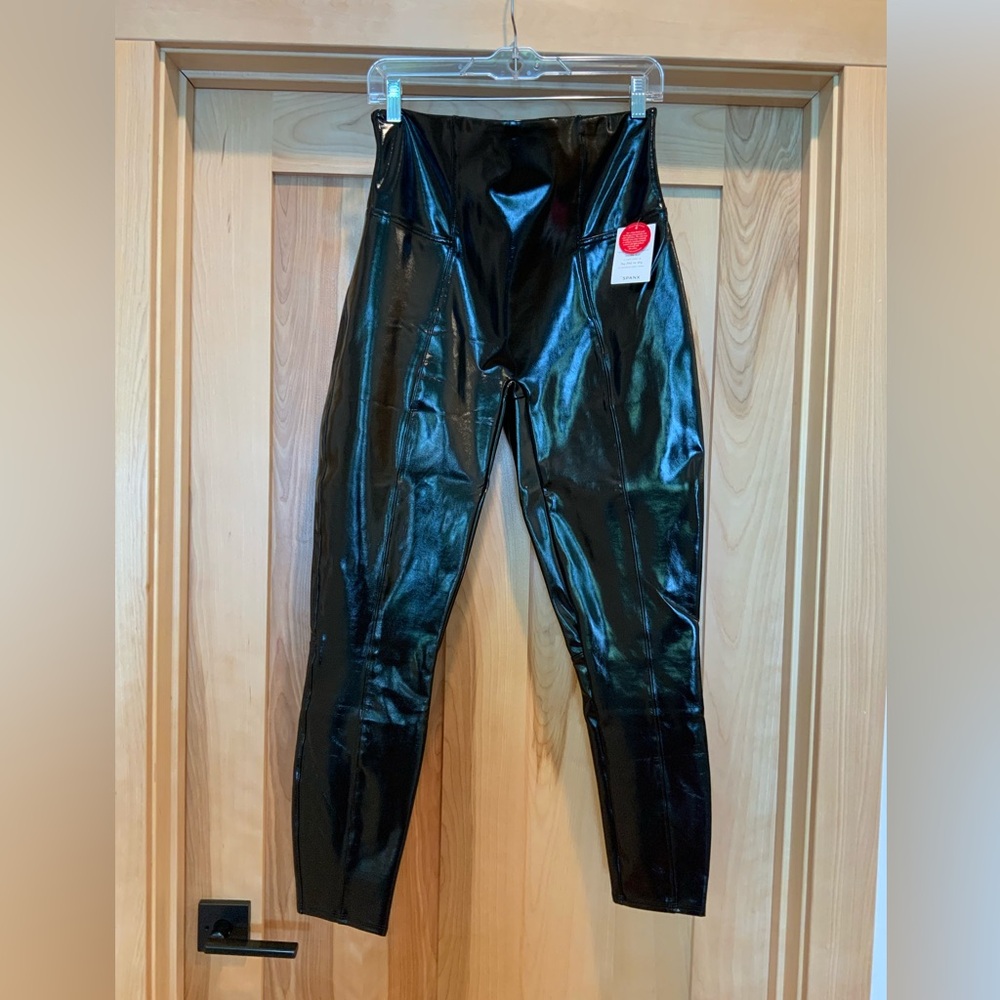 SPANX Faux Patent Leather Leggings
